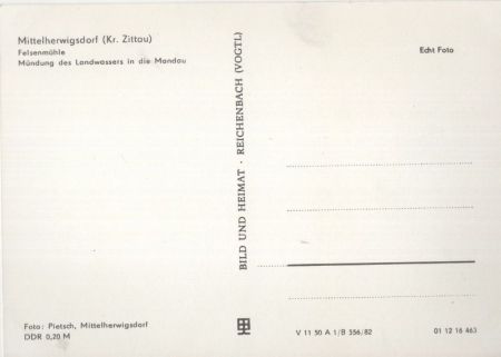 Mittelherwigsdorf - Felsenmühle Mittelherwigsdorf - Felsenmühle