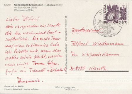 Saas-Grund - Schweiz - Hohsaas Saas-Grund - Schweiz - Hohsaas