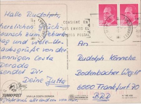 Costa Dorada - Spanien - Zeichnung Strand