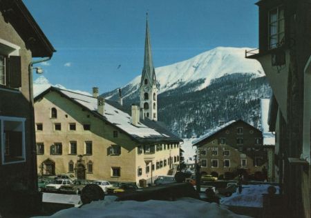 Zuoz - Schweiz - Straßenbild Zuoz - Schweiz - Straßenbild