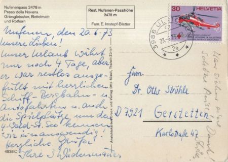 Nufenen - Schweiz - Passhöhe
