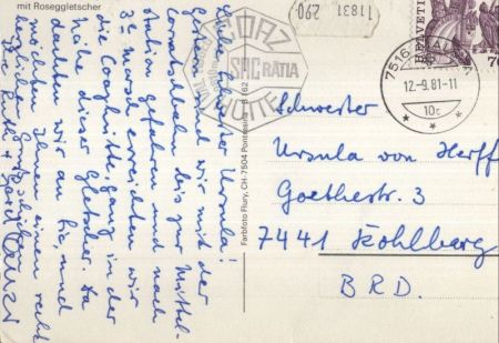 Roseggletscher - Schweiz - mit Coaz-Hütte