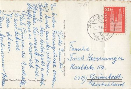 Lac Lioson - Schweiz - mit Gebirge