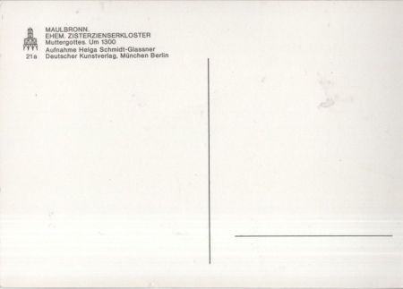 Maulbronn - Zisterzienserkloster, Muttergottes