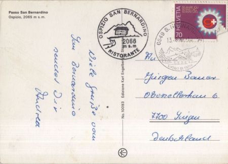 San Bernadino - Schweiz - passo - Ospizio