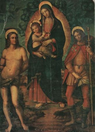 Rom - Roma - Italien - Basilica di S. Maria, Gemälde Madonna Rom - Roma - Italien - Basilica di S. Maria, Gemälde Madonna