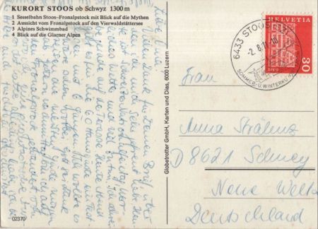 Stoos (OT von Morschach) - Schweiz - 4 Bilder