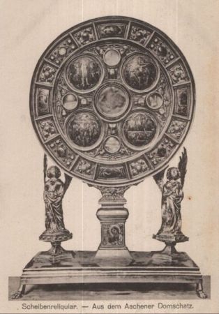Aachen - Domschatz, Scheibenreliquiar Aachen - Domschatz, Scheibenreliquiar