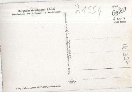 Bensheim, Schloss Auerbach - Burghaus