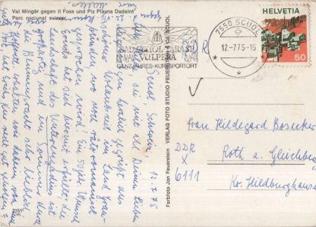 Val Mingèr - Schweiz - gegen Il Foss