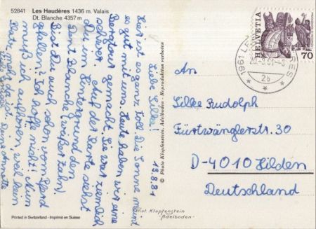 Les Haudères - Schweiz - Ansicht Les Haudères - Schweiz - Ansicht