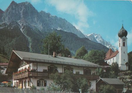 Grainau - mit Waxenstein und Zugspitze - 1969 Grainau - mit Waxenstein und Zugspitze - 1969