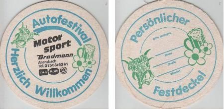 Bierdeckel rund - Autofestival Veranstaltung Bierdeckel rund - Autofestival Veranstaltung