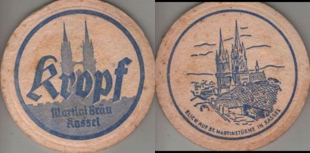Bierdeckel rund - Kropf Bierdeckel rund - Kropf