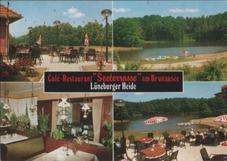 Bispingen - Cafe Seeterrasse, Brunausee - ca. 1980 Bispingen - Cafe Seeterrasse, Brunausee - ca. 1980