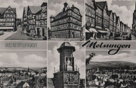 Melsungen - u.a. Marktplatz - ca. 1960 Melsungen - u.a. Marktplatz - ca. 1960