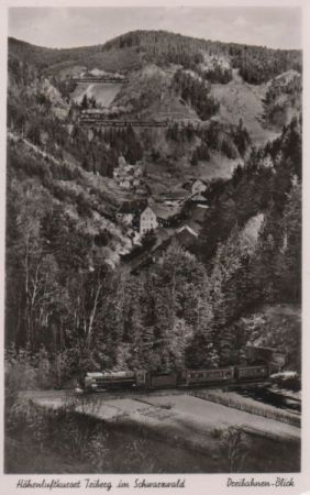 Triberg - Dreibahnen-Blick - 1953 Triberg - Dreibahnen-Blick - 1953