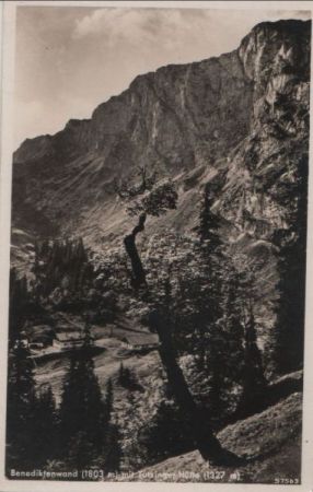 Benediktenwand - mit Tutzinger Hütte - ca. 1960 Benediktenwand - mit Tutzinger Hütte - ca. 1960