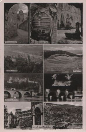 Heidelberg - u.a. Schloß und Stadt - ca. 1955 Heidelberg - u.a. Schloß und Stadt - ca. 1955