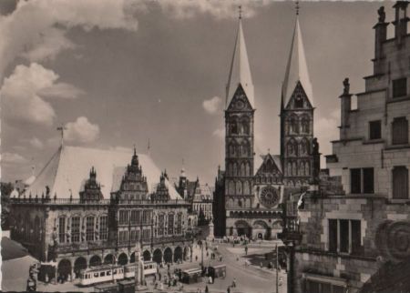 Bremen - Marktplatz - ca. 1965 Bremen - Marktplatz - ca. 1965
