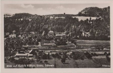 Rathen - Blick auf den Ort Rathen - Blick auf den Ort