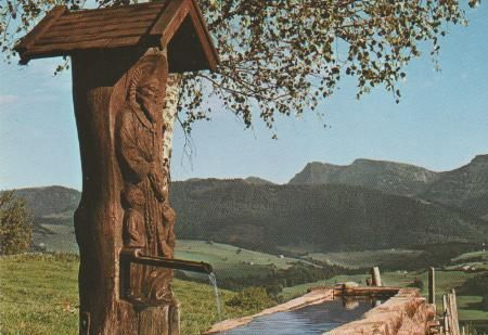 Oberstaufen - Blick zum Hochgrat - ca. 1985 Oberstaufen - Blick zum Hochgrat - ca. 1985