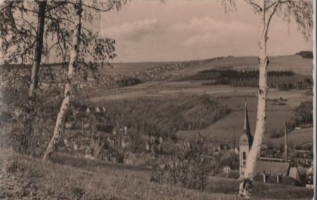 Schwarzenberg - im Hintergrund Bernsbach - 1959 Schwarzenberg - im Hintergrund Bernsbach - 1959