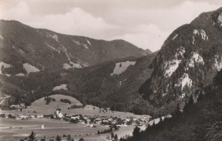 Chiemsee - Oberwössen mit Lackenbergwand - 1963 Chiemsee - Oberwössen mit Lackenbergwand - 1963