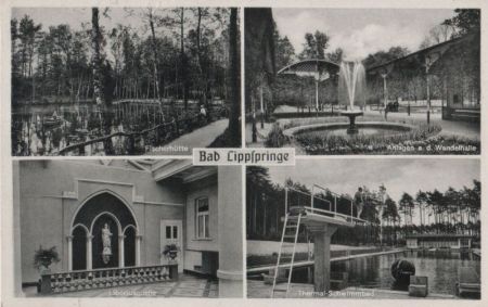 Bad Lippspringe - u.a. Fischerhütte - 1954 Bad Lippspringe - u.a. Fischerhütte - 1954