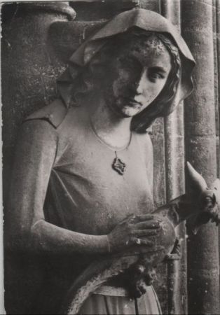 Frankreich - Reims - Cathedrale Notre Dame, Statue du Croisillon - 1966 Frankreich - Reims - Cathedrale Notre Dame, Statue du Croisillon - 1966