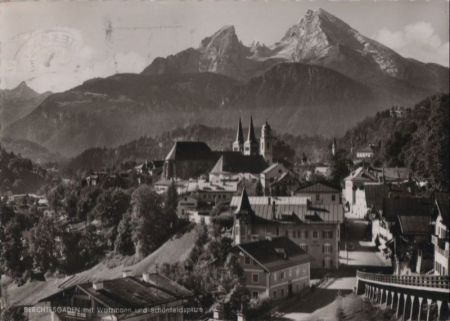 Berchtesgaden - mit Watzmann - 1964 Berchtesgaden - mit Watzmann - 1964