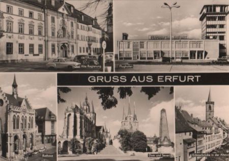 Erfurt - u.a. Flughafen - ca. 1970 Erfurt - u.a. Flughafen - ca. 1970