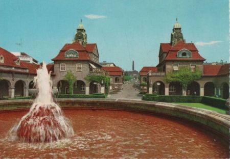 Bad Nauheim - Blick zum Bahnhof - ca. 1975 Bad Nauheim - Blick zum Bahnhof - ca. 1975