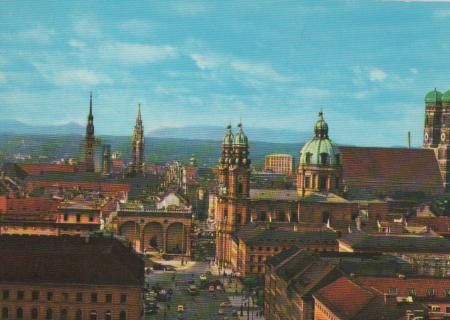 München - Blick auf die Türme der Stadt - ca. 1975 München - Blick auf die Türme der Stadt - ca. 1975