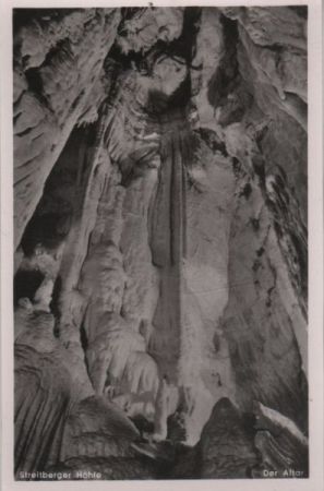 Wiesenttal, Streitberg - Streitberger Höhle, Altar - ca. 1960 Wiesenttal, Streitberg - Streitberger Höhle, Altar - ca. 1960