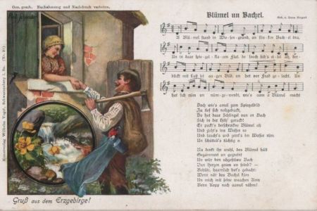 Liedkarte Blümel un Bachel Liedkarte Blümel un Bachel