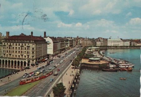 Hamburg - Jungfernstieg - 1961 Hamburg - Jungfernstieg - 1961