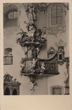 Münnerstadt - Augustinerkirche, Kanzel - ca. 1950 Münnerstadt - Augustinerkirche, Kanzel - ca. 1950