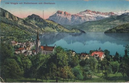 Weggis - Schweiz - mit Niederbauen und Oberbauen Weggis - Schweiz - mit Niederbauen und Oberbauen
