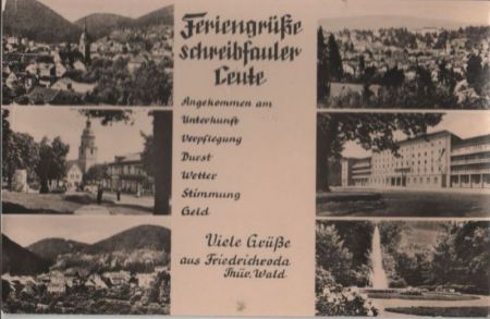 Friedrichroda - mit 6 Bildern - 1958 Friedrichroda - mit 6 Bildern - 1958