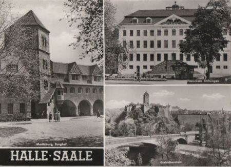 Halle - u.a. Moritzburg, Burghof - 1979 Halle - u.a. Moritzburg, Burghof - 1979