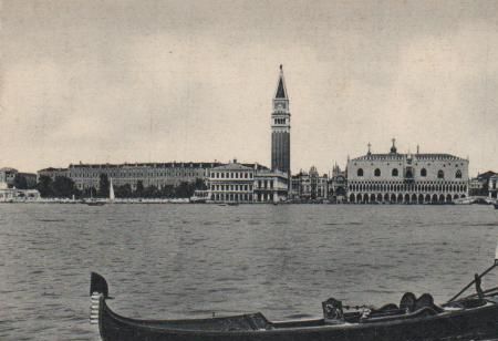 Italien - Venedig - Panorama und Gondel - 1954 Italien - Venedig - Panorama und Gondel - 1954
