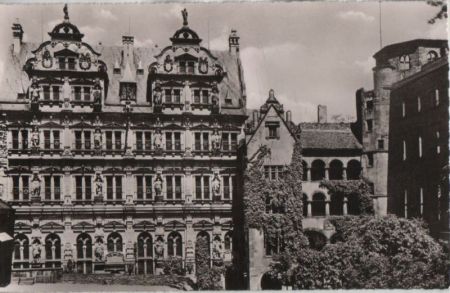 Heidelberg - Schloß, Friedrichs-Bau - ca. 1955 Heidelberg - Schloß, Friedrichs-Bau - ca. 1955