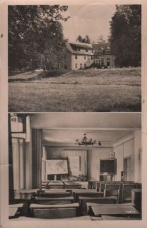 Wusterhausen-Bantikow - Zentralschule der Nationalen Front, Seeseite und Hörsaal - 1962 Wusterhausen-Bantikow - Zentralschule der Nationalen Front, Seeseite und Hörsaal - 1962