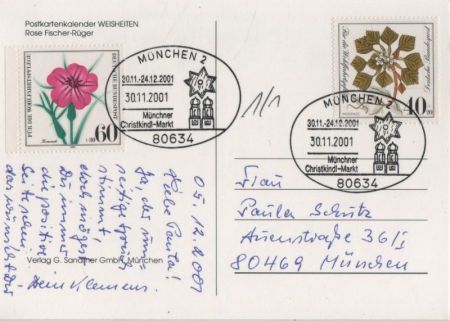 Sinnspruch von Heyse Sonderstempel Sinnspruch von Heyse Sonderstempel