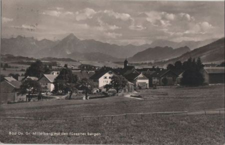 Oy - mit den Füssener Bergen - ca. 1955 Oy - mit den Füssener Bergen - ca. 1955
