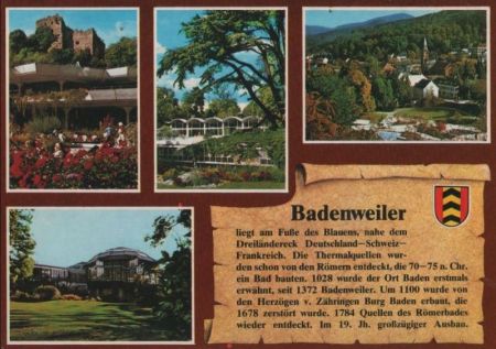Badenweiler - u.a. Blick auf den Ort - ca. 1985 Badenweiler - u.a. Blick auf den Ort - ca. 1985