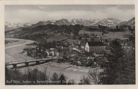 Bad Tölz - Julien- und Benediktenwand Gruppe - ca. 1955 Bad Tölz - Julien- und Benediktenwand Gruppe - ca. 1955