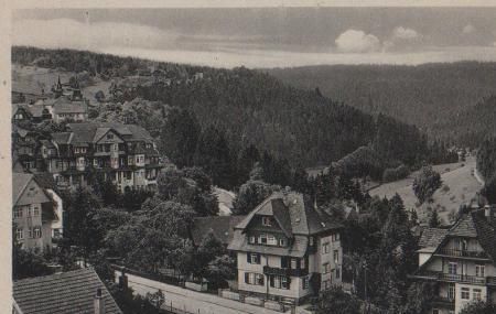Freudenstadt - Blick ins Christophstal - ca. 1955 Freudenstadt - Blick ins Christophstal - ca. 1955