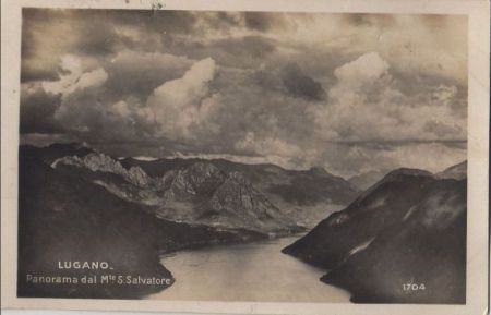 Schweiz - Lugano - Panorama del Monte Salvatore - 1927 Schweiz - Lugano - Panorama del Monte Salvatore - 1927